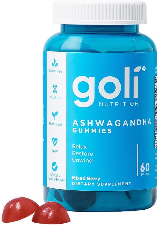 GOLI Gomitas de Ashwagandha  (60 Cápsulas)