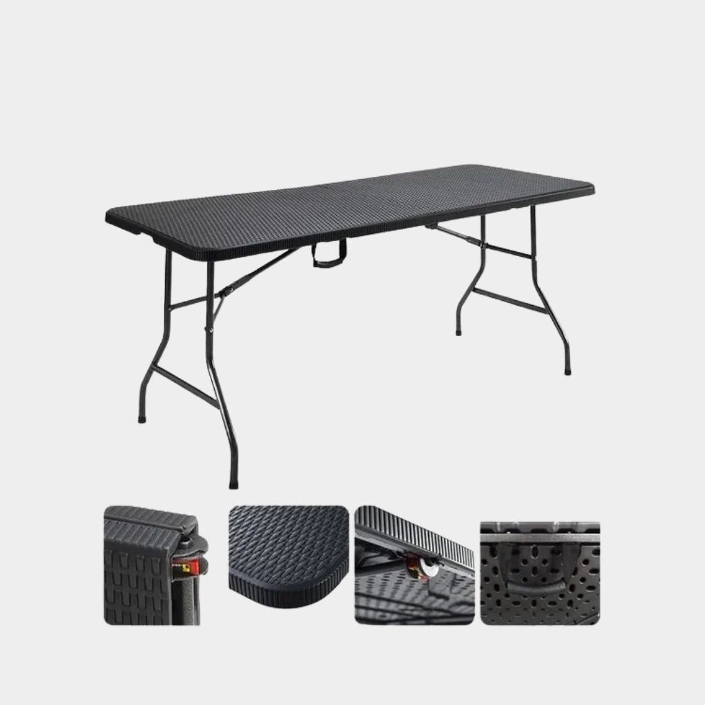 Mesa Plegable 1.80 Metros - Símil Ratán