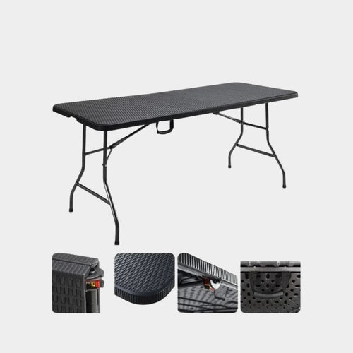 Mesa Plegable 1.80 Metros - Símil Ratán